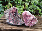 Natural Cabinet Sized Spherocobaltite Specimens x 2 From Musonoi Mine, Congo - Toprock Gemstones and Minerals 