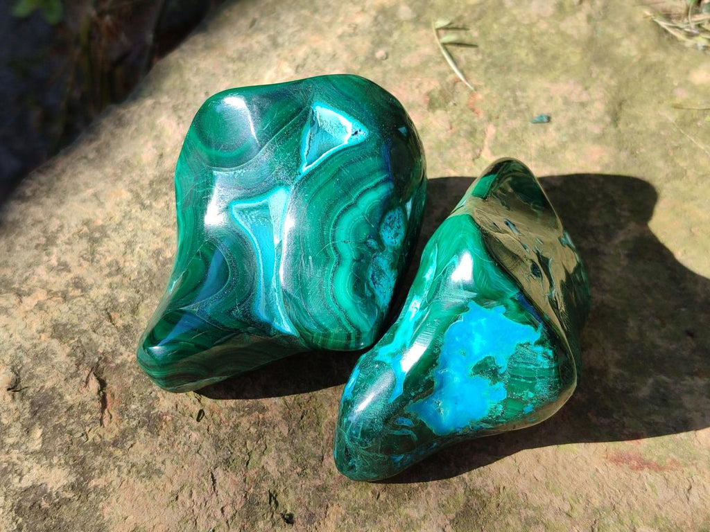 Polished Malacolla Free Forms x 6 From Kulukuluku, Congo - Toprock Gemstones and Minerals 