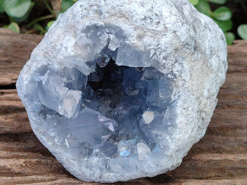 Natural Large Blue Celestite Geode Specimen x 1 From Sakoany, Madagascar - Toprock Gemstones and Minerals 