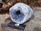 Natural Large Blue Celestite Geode Specimen x 1 From Sakoany, Madagascar - Toprock Gemstones and Minerals 