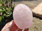 Polished Gemmy Blue Rose Quartz Standing Display Pieces x 3 From Madagascar - Toprock Gemstones and Minerals 