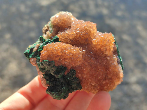 Natural Ball Malachite Specimens Coated with Drusy Quartz on Dolomite x 6 From Mindingi Mine, Congo - Toprock Gemstones and Minerals 