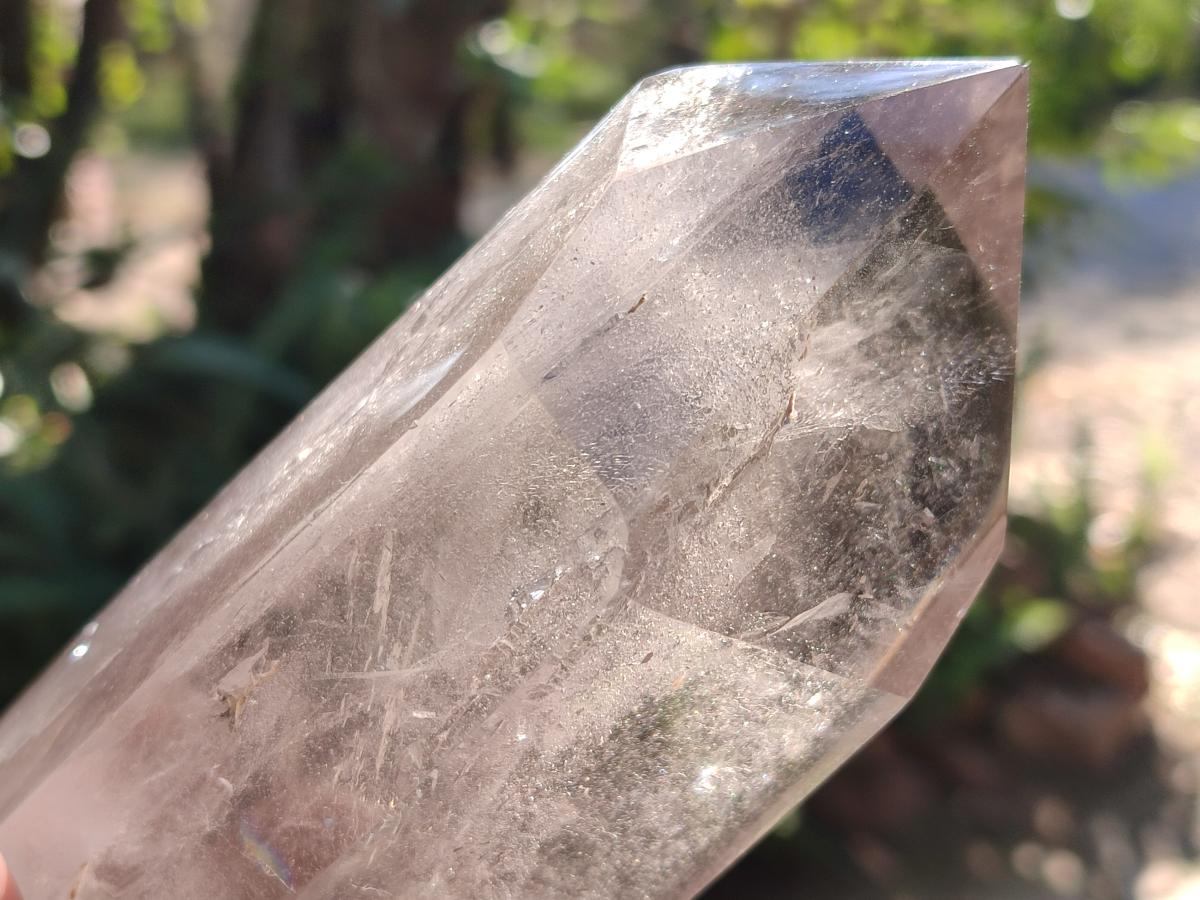 Polished Large Smokey Quartz Crystal x 1 From Madagascar - Toprock Gemstones and Minerals 