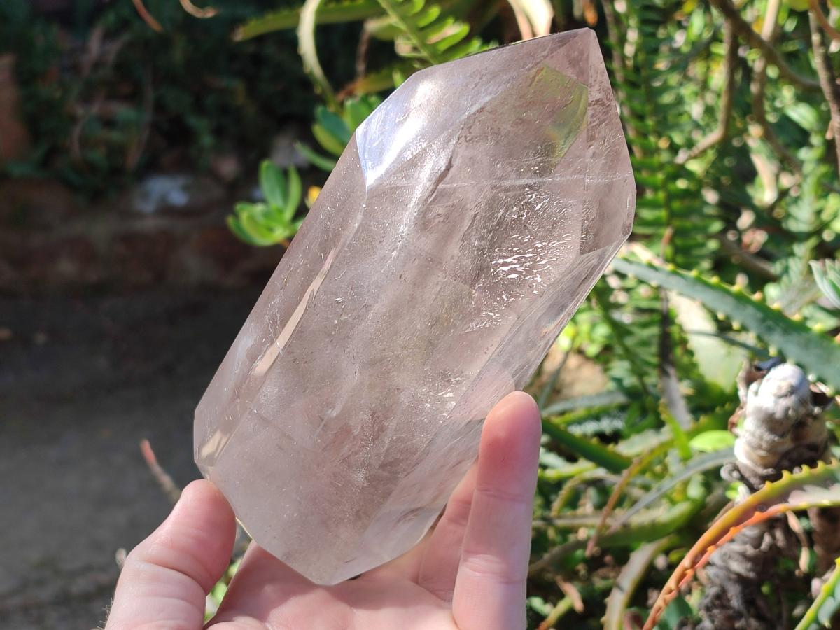 Polished Large Smokey Quartz Crystal x 1 From Madagascar - Toprock Gemstones and Minerals 
