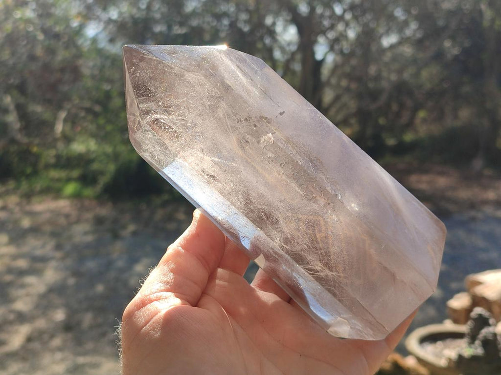 Polished Large Smokey Quartz Crystal x 1 From Madagascar - Toprock Gemstones and Minerals 