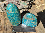 Polished Blue Apatite Standing Display Pieces x 6 From Betroka, Madagascar - Toprock Gemstones and Minerals 