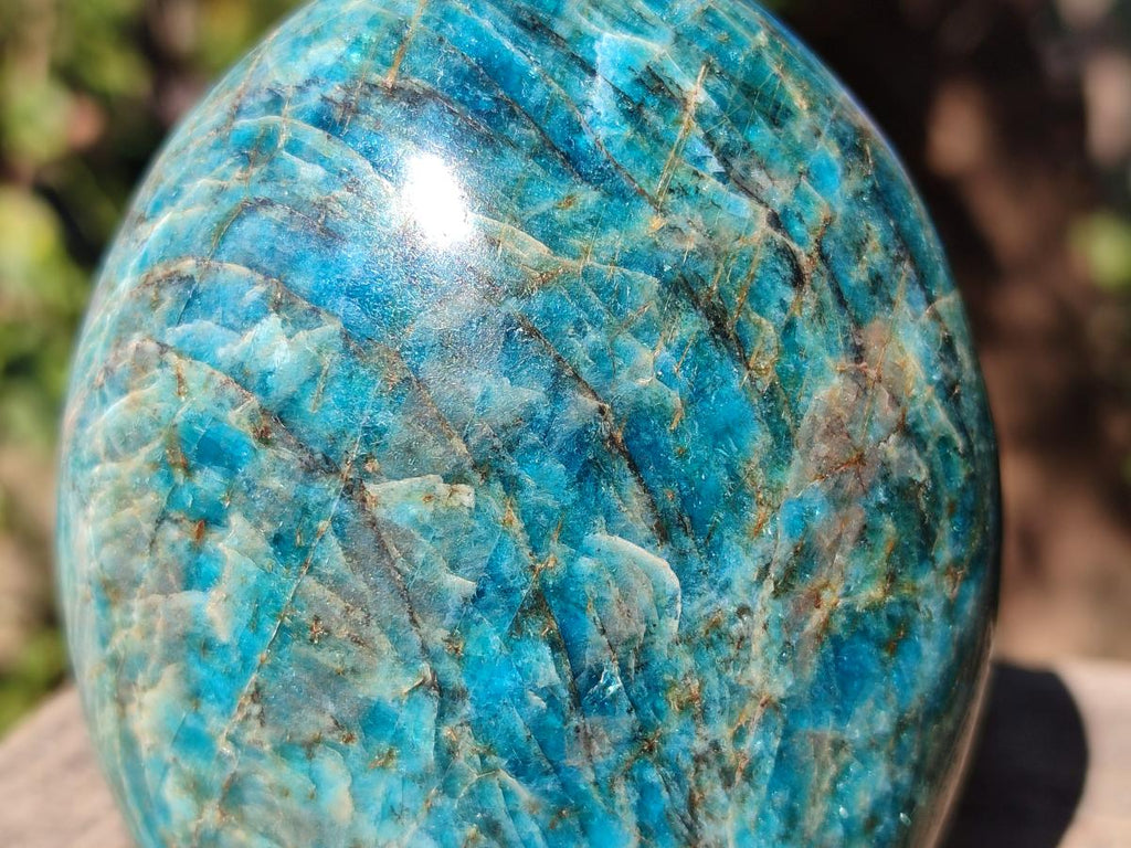 Polished Blue Apatite Standing Display Pieces x 6 From Betroka, Madagascar - Toprock Gemstones and Minerals 