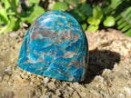 Polished Blue Apatite Standing Display Pieces x 6 From Betroka, Madagascar - Toprock Gemstones and Minerals 