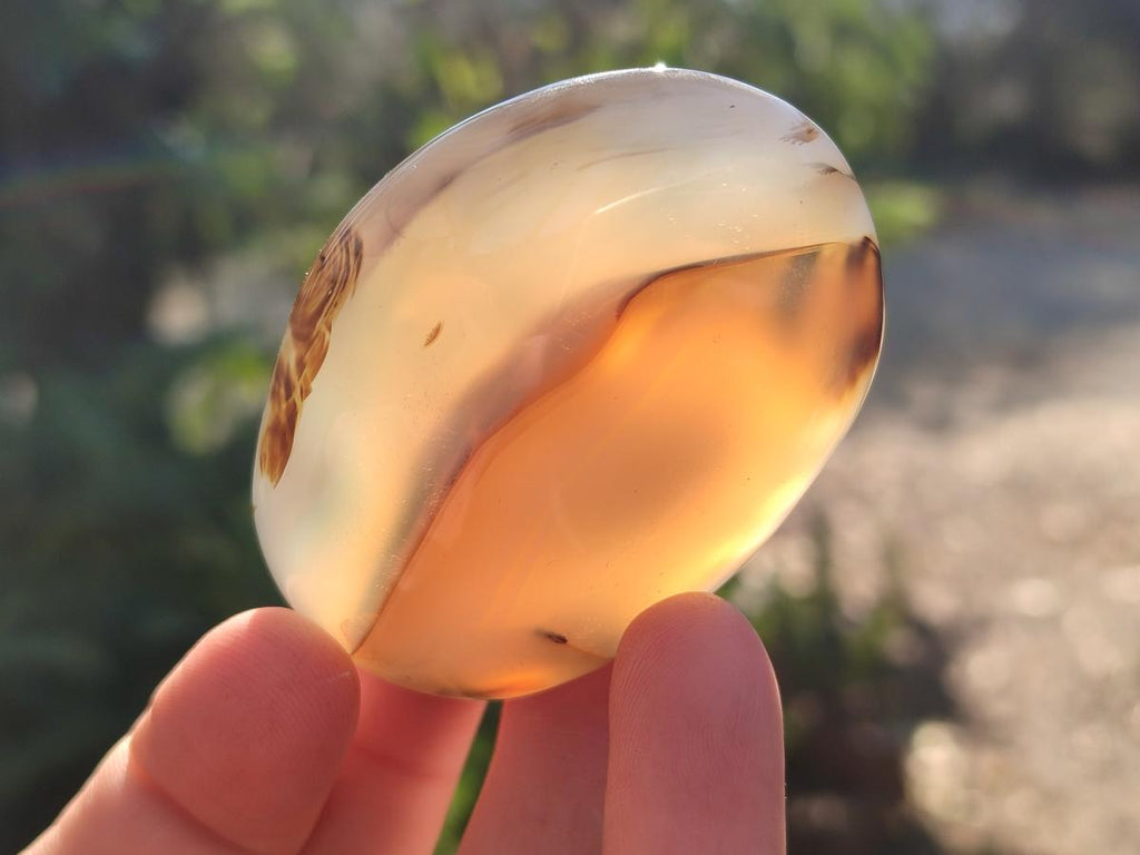 Polished Banded Agate Galets x 24 From Madagascar - Toprock Gemstones and Minerals 