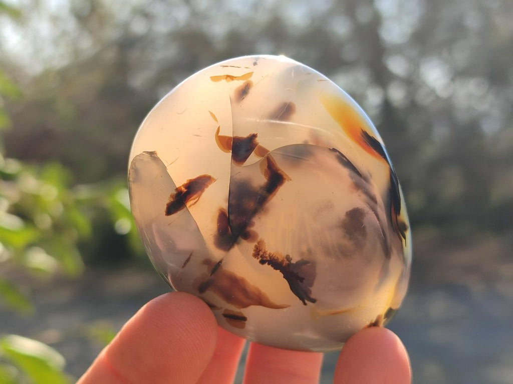 Polished Banded Agate Galets x 24 From Madagascar - Toprock Gemstones and Minerals 