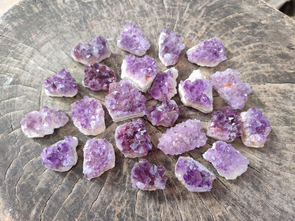 Natural Mini Amethyst Clusters x 70 From Madagascar - Toprock Gemstones and Minerals 