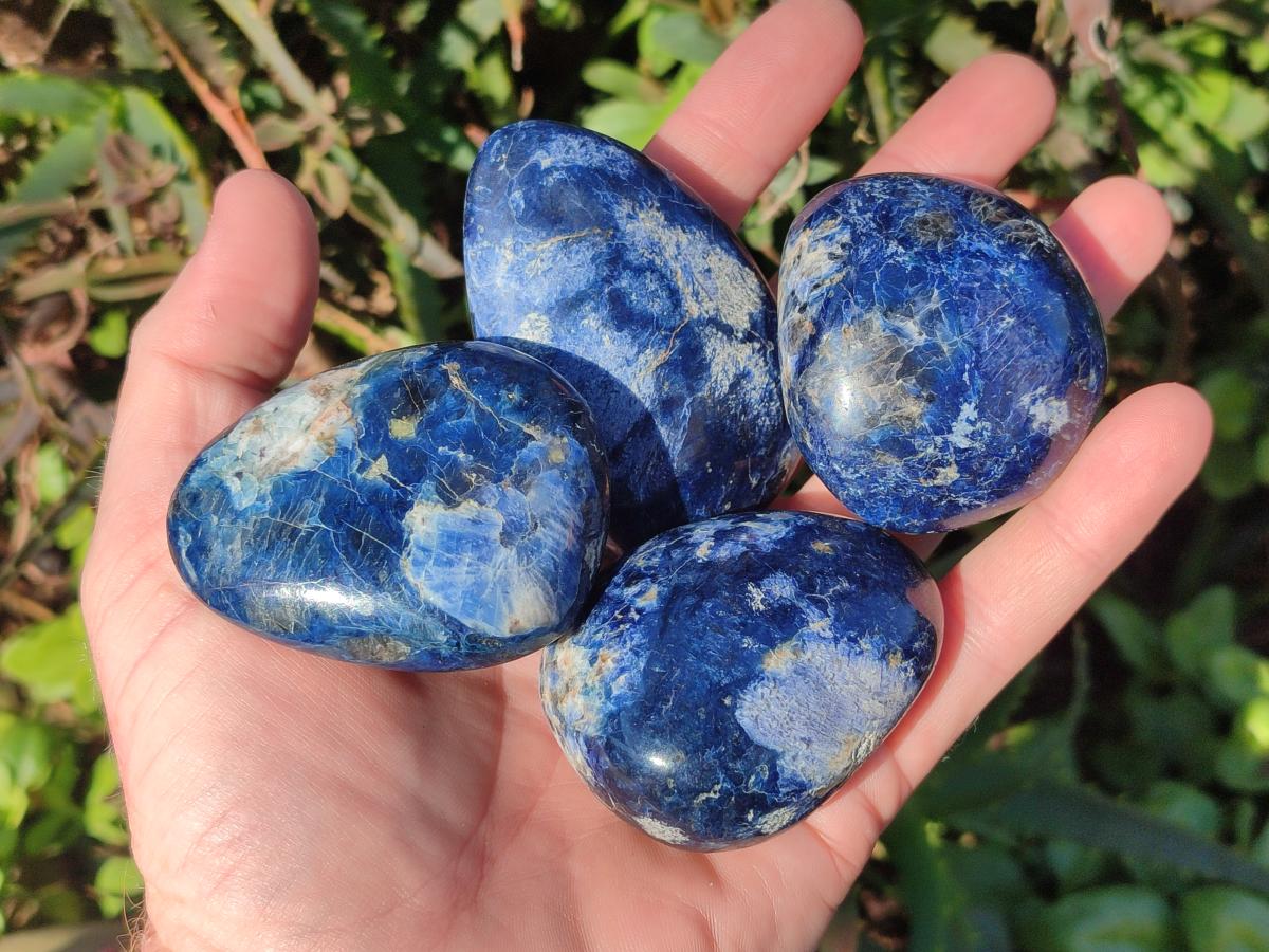 Polished Dumortierite Free Forms x 15 From Madagascar - Toprock Gemstones and Minerals 