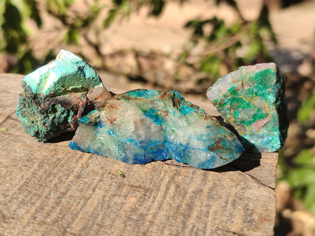 Natural Cobbed Shattuckite Specimens x 3.3 Kg Lot From Kaokoveld, Namibia - Toprock Gemstones and Minerals 