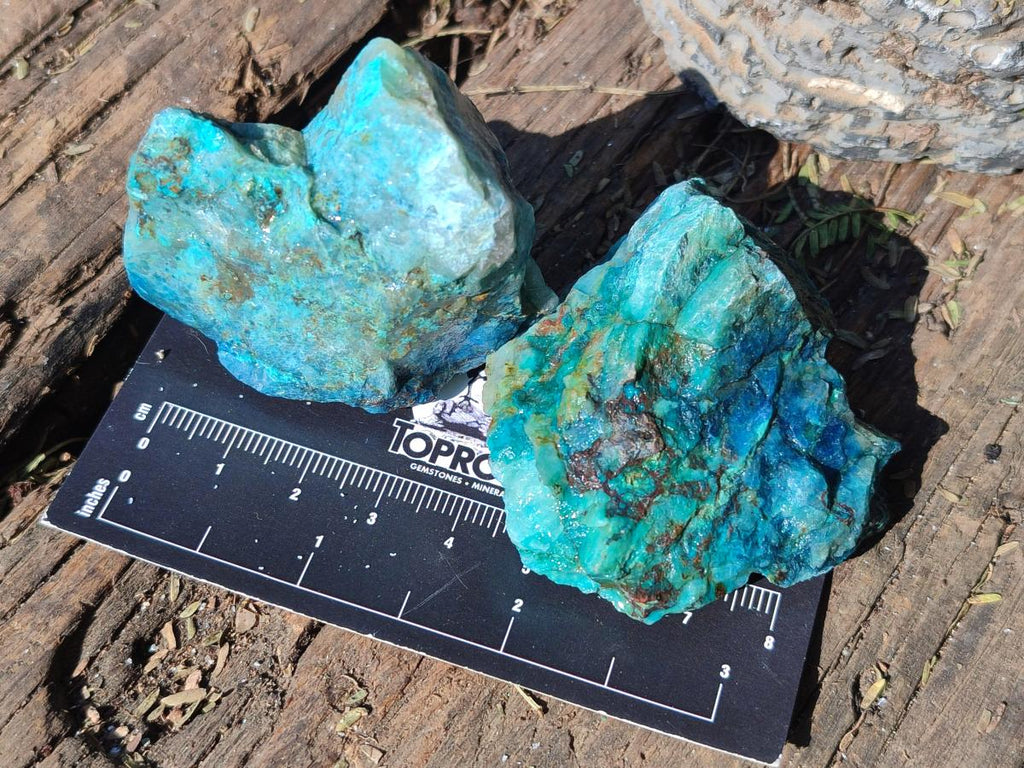 Natural Cobbed Shattuckite Specimens x 3.3 Kg Lot From Kaokoveld, Namibia - Toprock Gemstones and Minerals 