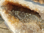 Polished on One Side Agate Amethyst Geodes x 2 From Maintirano, Madagascar - Toprock Gemstones and Minerals 