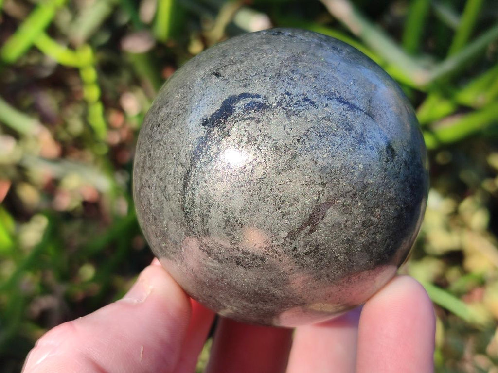 Polished Basalt Pharaoh Stone Spheres x 3 From Iron Duke Mine, Zimbabwe - Toprock Gemstones and Minerals 