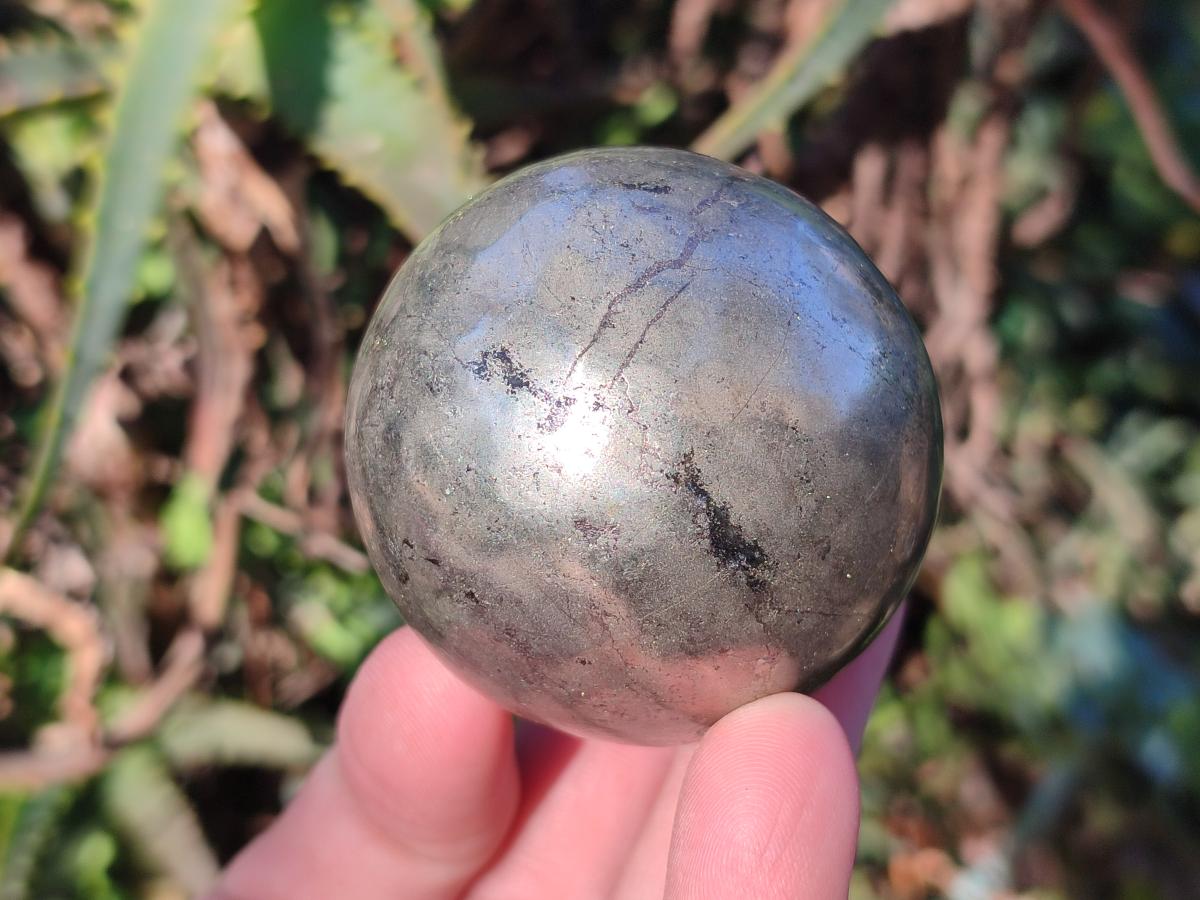 Polished Basalt Pharaoh Stone Spheres x 3 From Iron Duke Mine, Zimbabwe - Toprock Gemstones and Minerals 