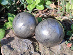 Polished Basalt Pharaoh Stone Spheres x 3 From Iron Duke Mine, Zimbabwe - Toprock Gemstones and Minerals 