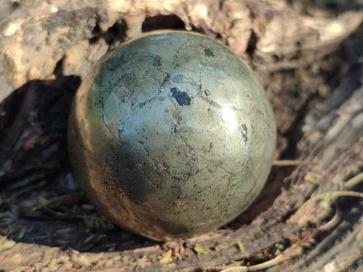 Polished Basalt Pharaoh Stone Spheres x 3 From Iron Duke Mine, Zimbabwe - Toprock Gemstones and Minerals 