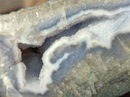 Polished on One Side Blue Lace Agate Geodes x 6 From Nsanje, Malawi - Toprock Gemstones and Minerals 