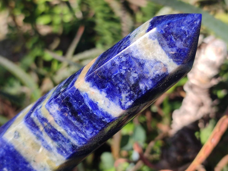 Polished Sodalite Display Towers x 2 From Kunene River, Namibia - Toprock Gemstones and Minerals 