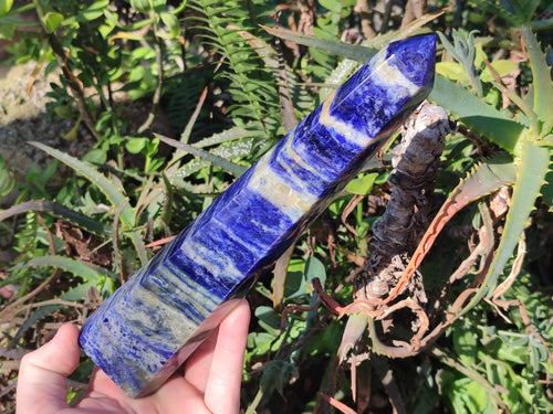 Polished Sodalite Display Towers x 2 From Kunene River, Namibia - Toprock Gemstones and Minerals 