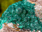 Natural Cabinet Sized Ball Malachite Specimens Coated with Drusy Quartz on Dolomite x 3 From Mindingi Mine, Congo - Toprock Gemstones and Minerals 