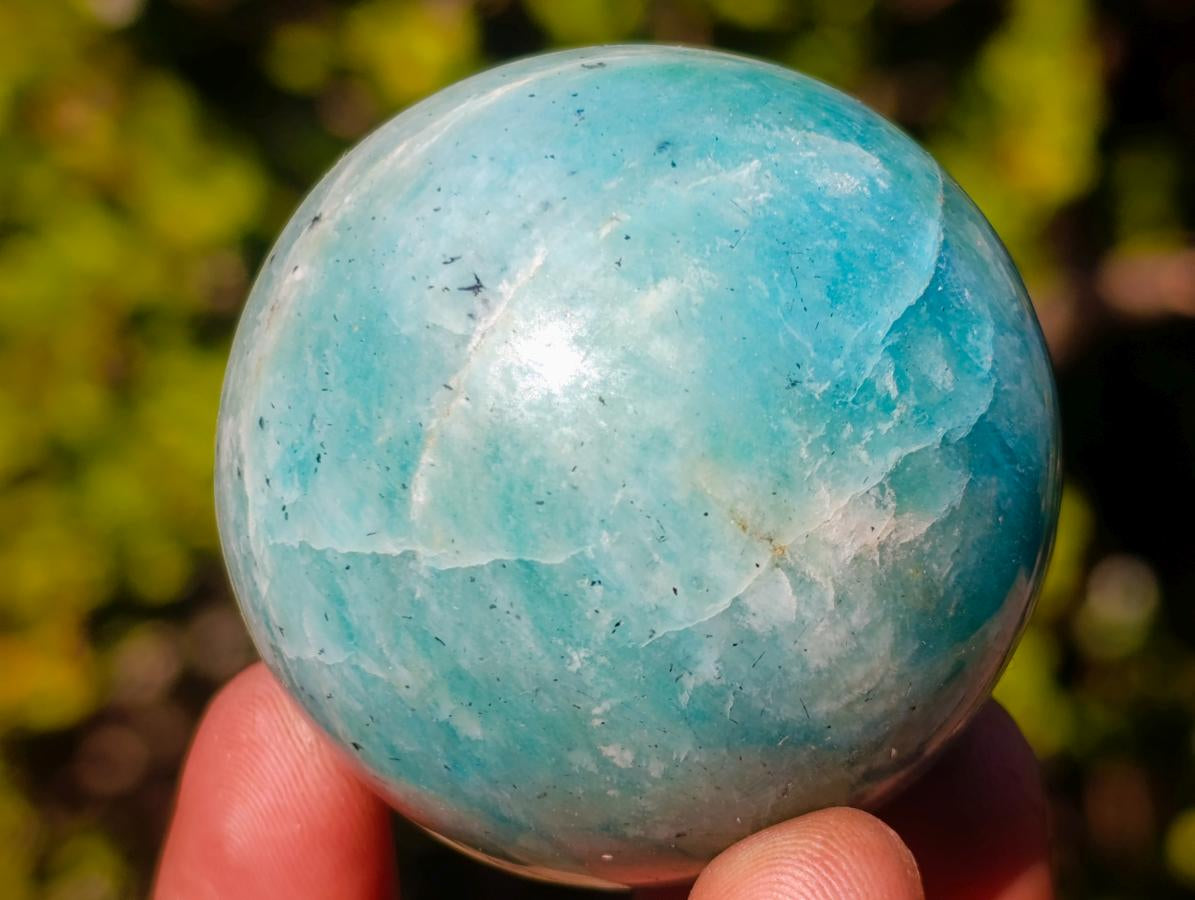 Polished Amazonite Spheres x 6 From Madagascar - Toprock Gemstones and Minerals 