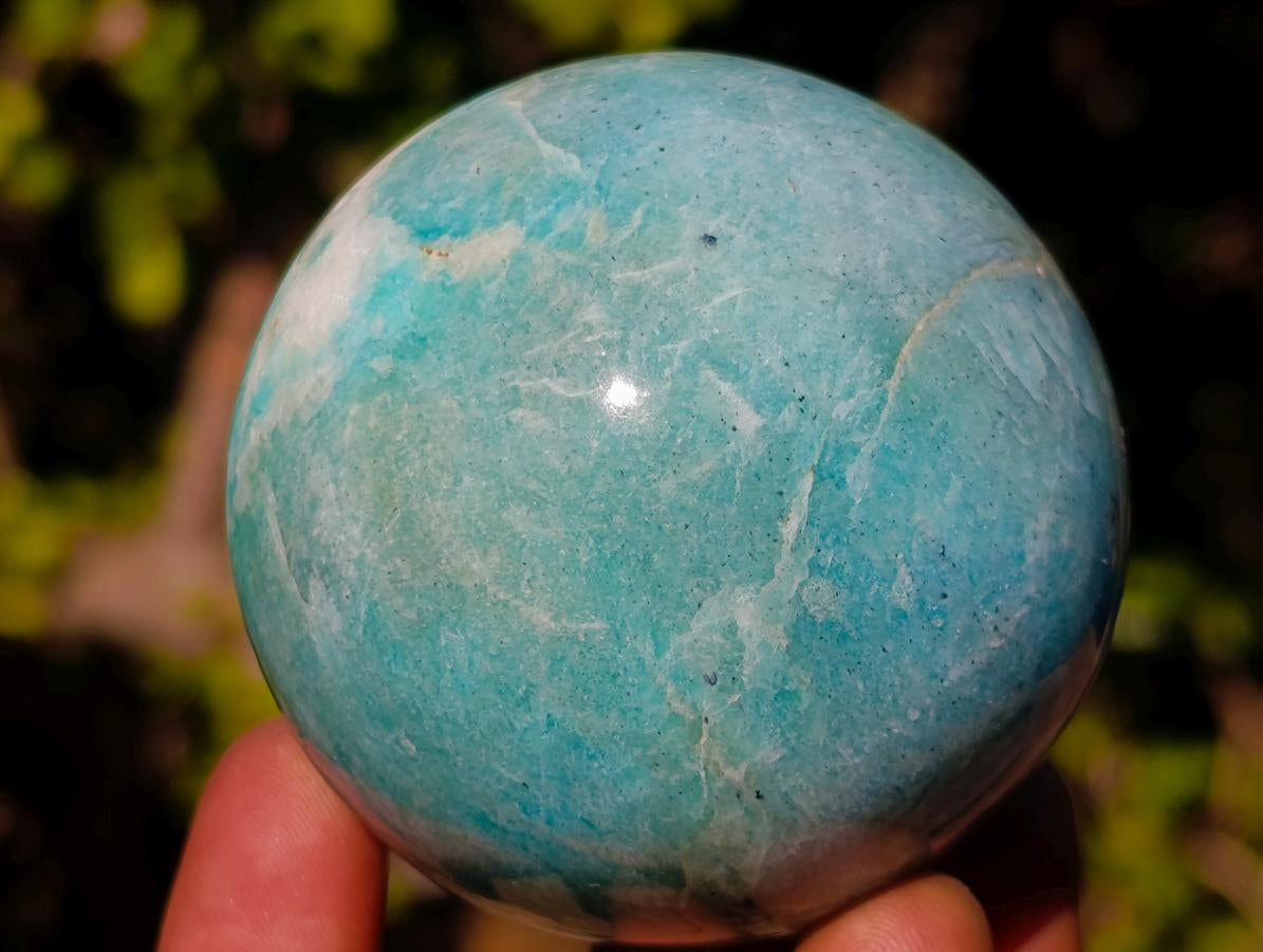 Polished Amazonite Spheres x 6 From Madagascar - Toprock Gemstones and Minerals 