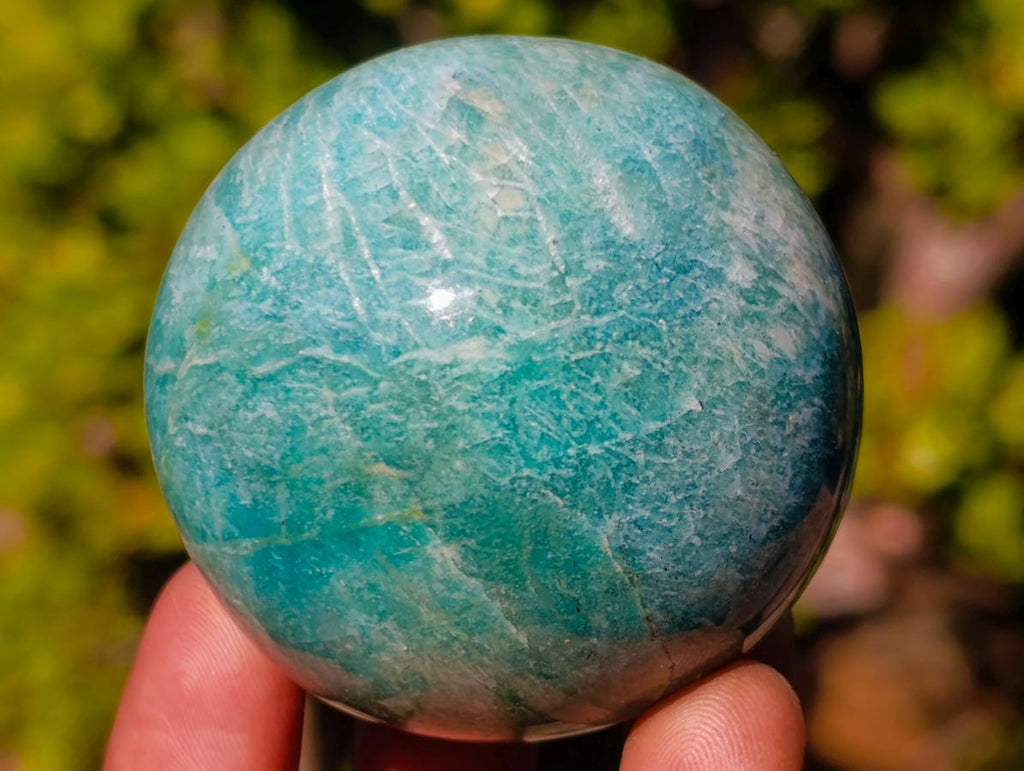 Polished Amazonite Spheres x 6 From Madagascar - Toprock Gemstones and Minerals 