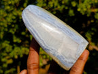 Polished Blue Lace Agate Standing Display Pieces x 2 From Nsanje, Malawi - Toprock Gemstones and Minerals 