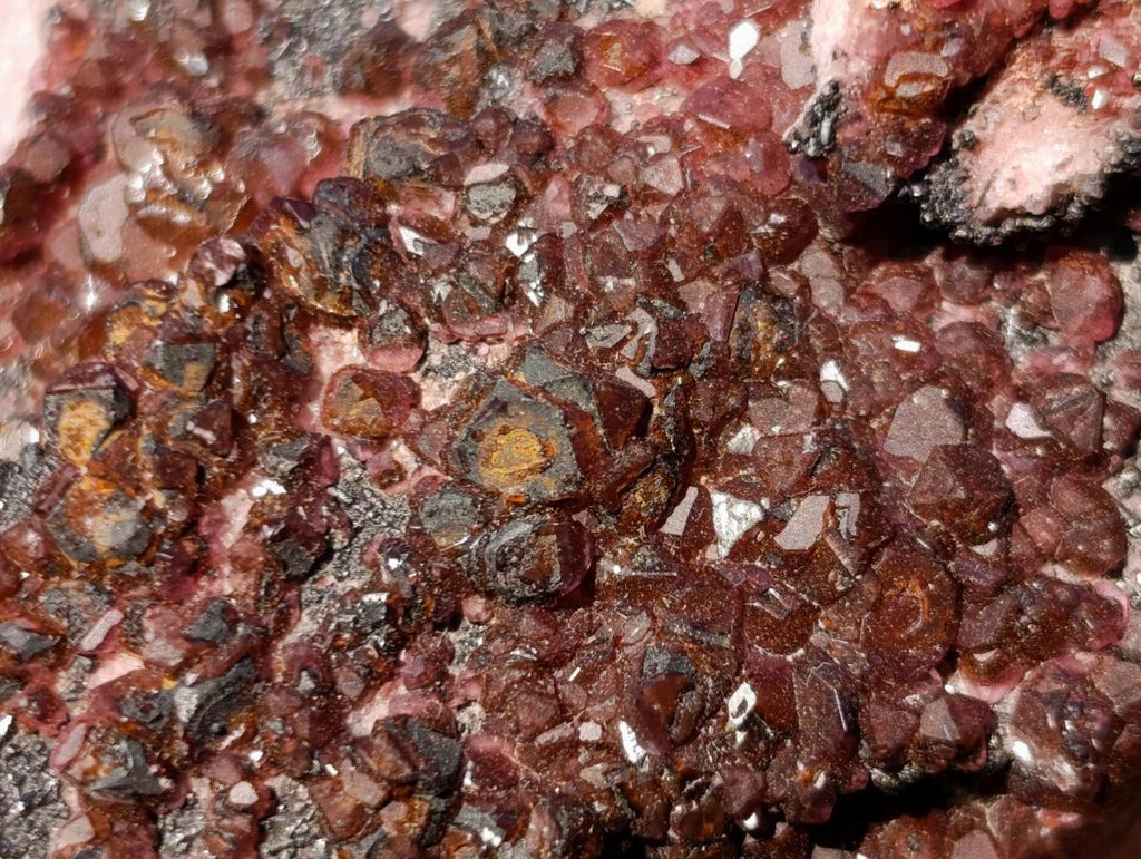 Natural Spherocobaltite Specimens x 3 From Musonoi Mine, Congo - Toprock Gemstones and Minerals 