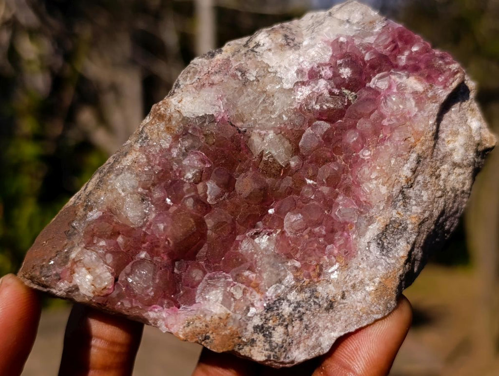 Natural Spherocobaltite Specimens x 3 From Musonoi Mine, Congo - Toprock Gemstones and Minerals 