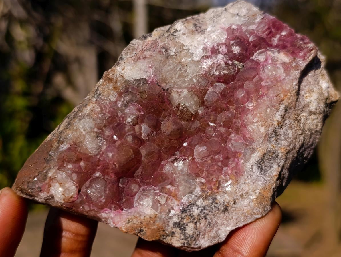 Natural Spherocobaltite Specimens x 3 From Musonoi Mine, Congo - Toprock Gemstones and Minerals 