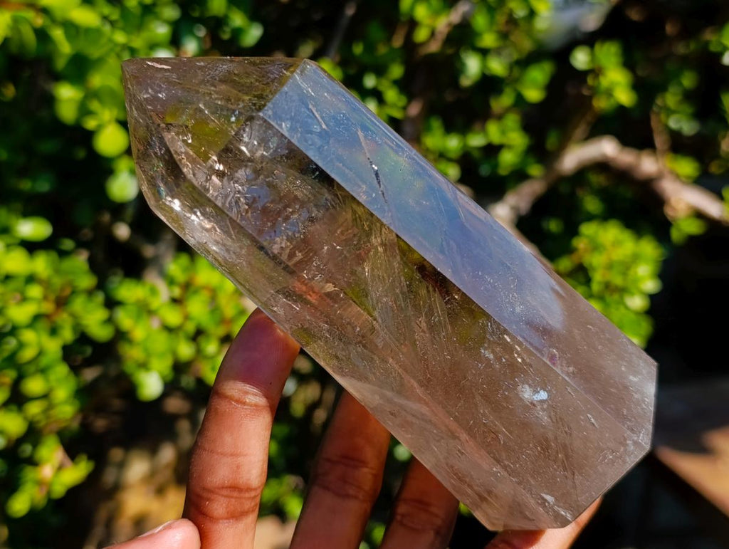 Polished Smokey Quartz Crystals x 2 From Madagascar - Toprock Gemstones and Minerals 