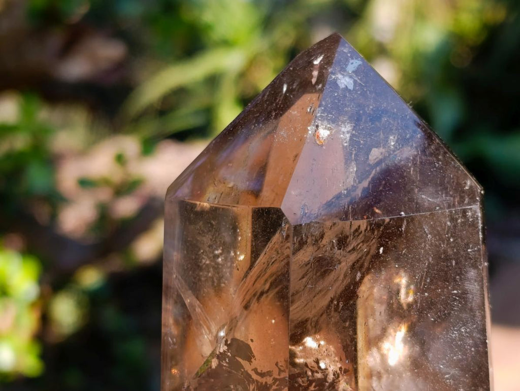 Polished Smokey Quartz Crystals x 2 From Madagascar - Toprock Gemstones and Minerals 