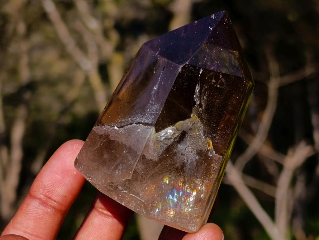 Polished Smokey Quartz Crystals x 2 From Madagascar - Toprock Gemstones and Minerals 