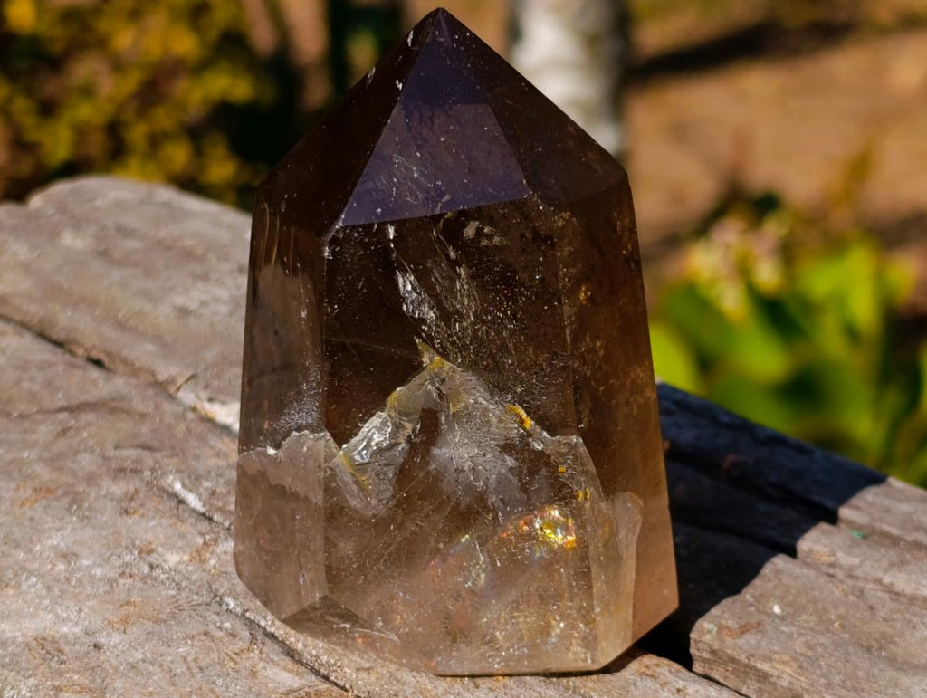 Polished Smokey Quartz Crystals x 2 From Madagascar - Toprock Gemstones and Minerals 