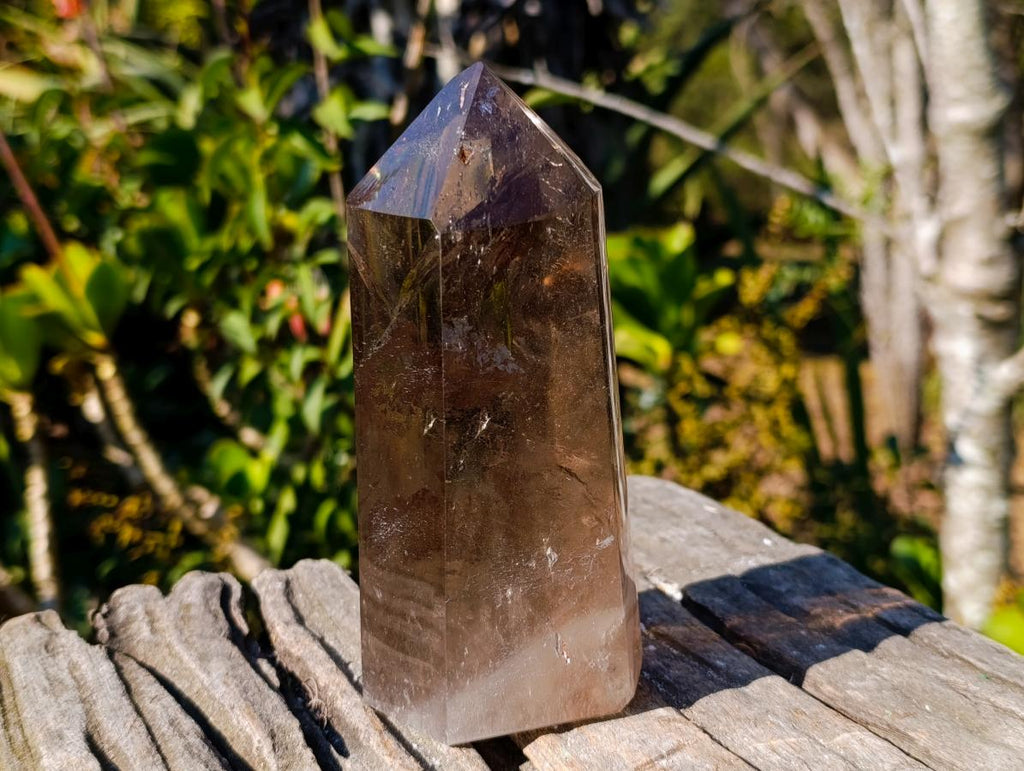 Polished Smokey Quartz Crystals x 2 From Madagascar - Toprock Gemstones and Minerals 