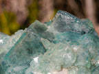 Natural Green Cubic Fluorite Specimens x 2 From Mandrosonoro, Madagascar - Toprock Gemstones and Minerals 