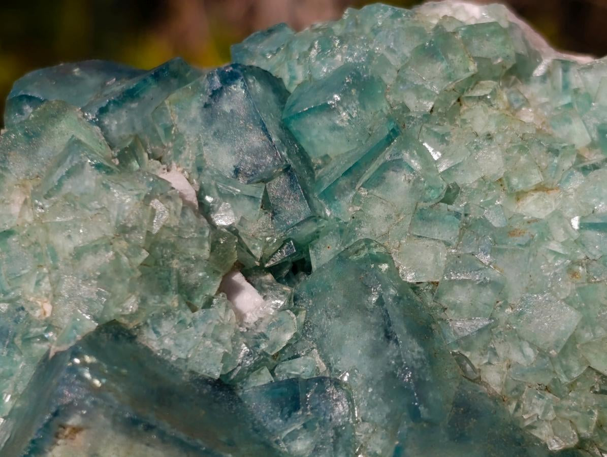 Natural Green Cubic Fluorite Specimens x 2 From Mandrosonoro, Madagascar - Toprock Gemstones and Minerals 