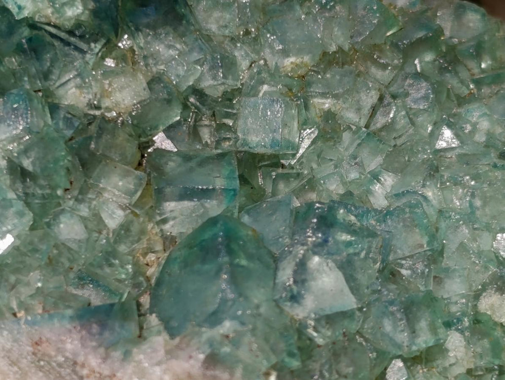 Natural Green Cubic Fluorite Specimens x 2 From Mandrosonoro, Madagascar - Toprock Gemstones and Minerals 