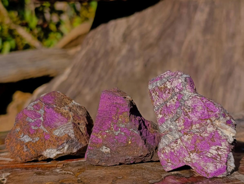 Natural Metallic Cobbed Purpurite Specimens x 12 From Erongo, Namibia - Toprock Gemstones and Minerals 