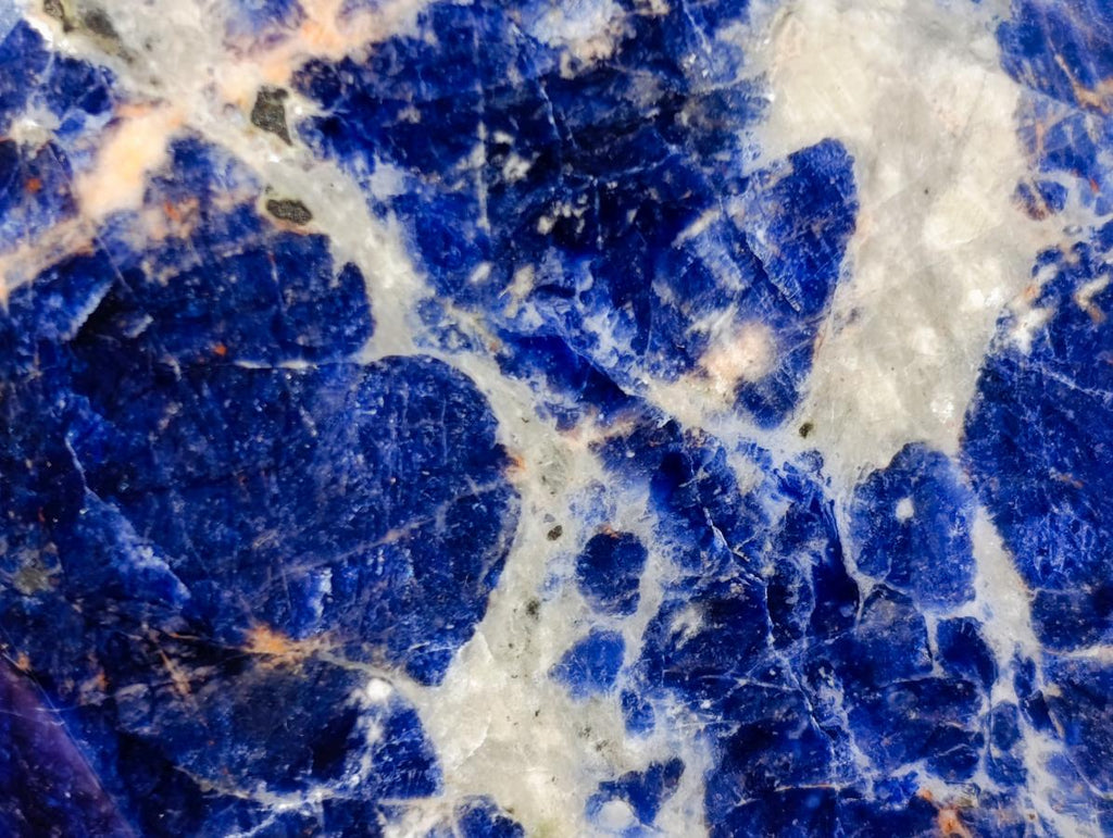 Polished Sodalite Display Crystals x 3 From Kunene River, Namibia - Toprock Gemstones and Minerals 