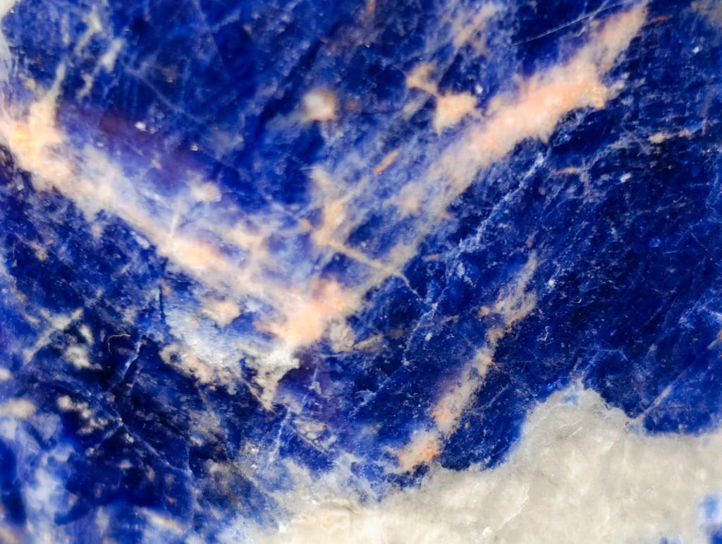 Polished Sodalite Display Crystals x 3 From Kunene River, Namibia - Toprock Gemstones and Minerals 