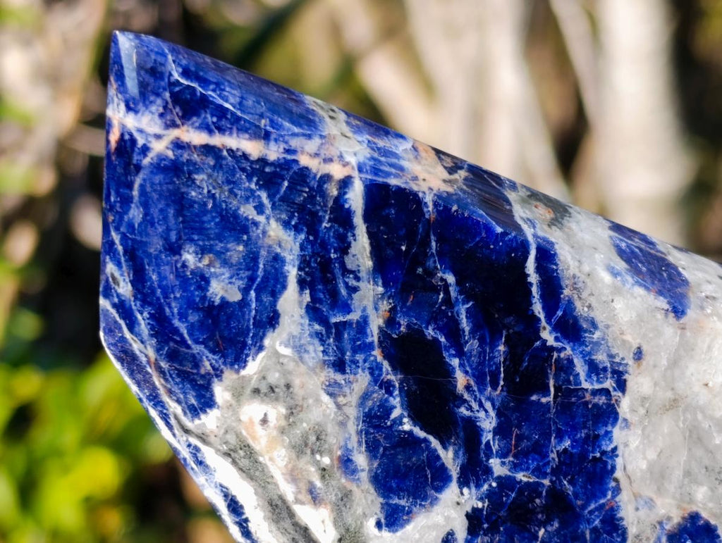 Polished Sodalite Display Crystals x 3 From Kunene River, Namibia - Toprock Gemstones and Minerals 