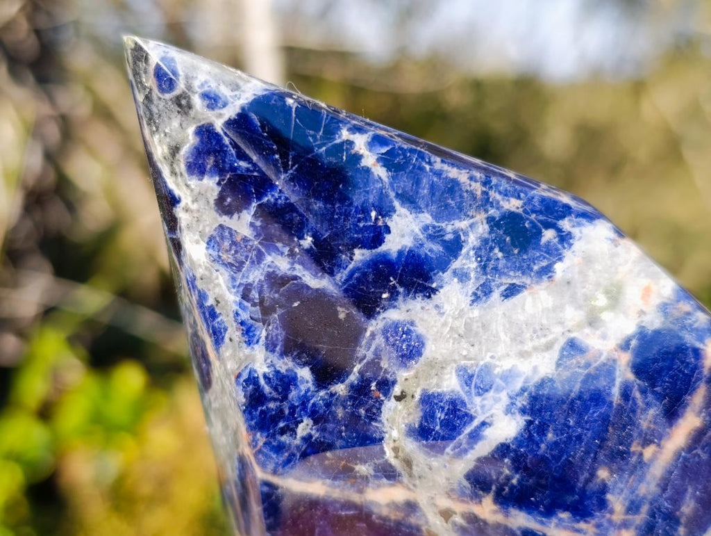 Polished Sodalite Display Crystals x 3 From Kunene River, Namibia - Toprock Gemstones and Minerals 