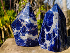 Polished Sodalite Display Crystals x 3 From Kunene River, Namibia - Toprock Gemstones and Minerals 