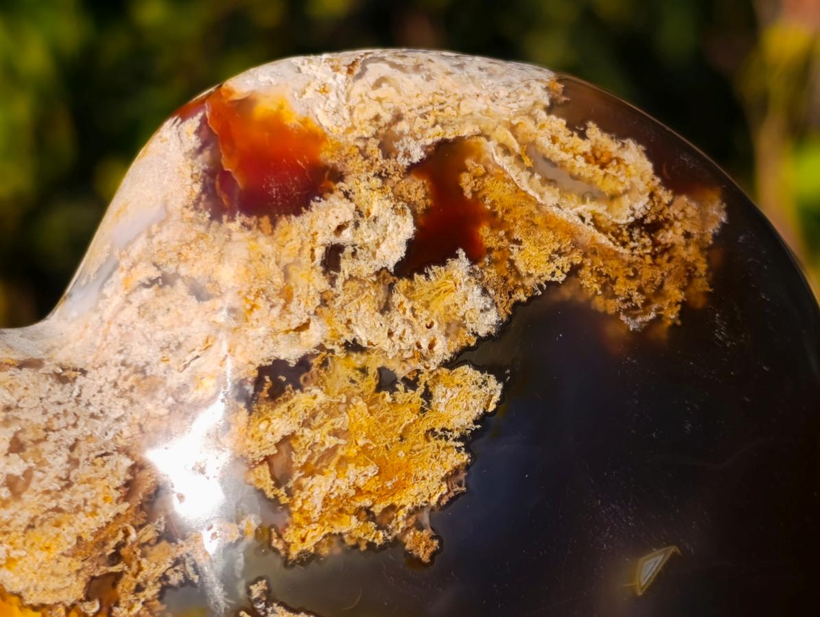 Polished Large Lemur Island Carnelian Agate Crystalline Hearts x 6 From Nosy Varika, Madagascar - Toprock Gemstones and Minerals 