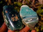 Polished On One Side Mtorolite Chrysoprase Slices x 35 From Mutorashanga, Zimbabwe - Toprock Gemstones and Minerals 